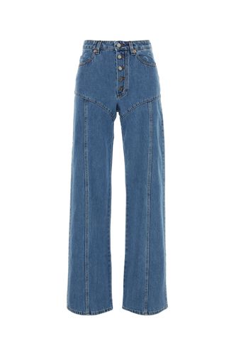 Moon Laser Denim Flare Jeans - Marine Serre - Modalova