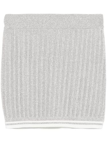 Silver-tone Knitted Skirt - Casablanca - Modalova