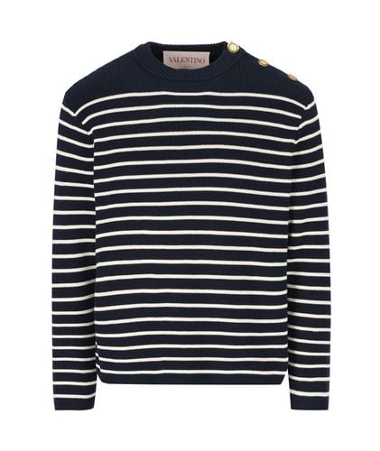 Valentino Striped Crewneck Jumper - Valentino - Modalova