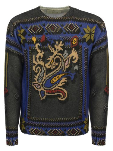 Etro Printed Virgin Wool Jumper - Etro - Modalova