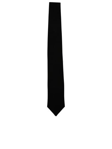 Giorgio Armani Black Velvet Tie - Giorgio Armani - Modalova