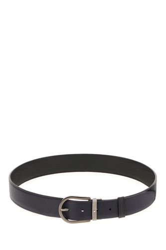 Midnight Blue Leather Reversible Belt - Montblanc - Modalova