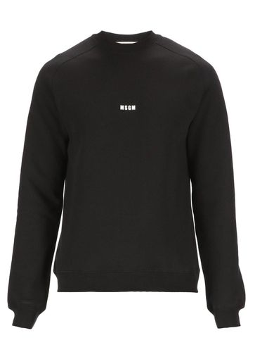 Logo Printed Crewneck Sweatshirt - MSGM - Modalova