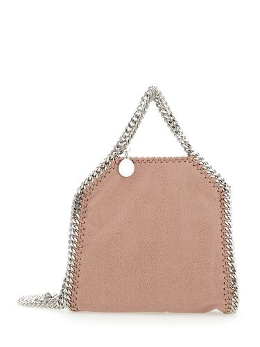 Chain Tiny Tote Bag With Logo Engraved On Charm In Faux Leather Woman - Stella McCartney - Modalova