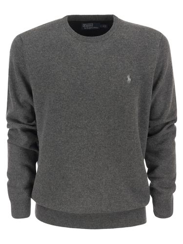 Crew-neck Wool Sweater Polo - Ralph Lauren - Modalova