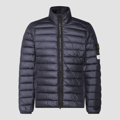 Stone Island Navy Blue Down Jacket - Stone Island - Modalova