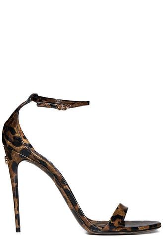 Leopard Printed Ankle Strap Sandals - Dolce & Gabbana - Modalova