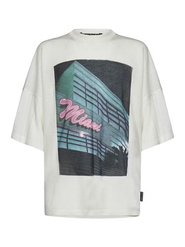 Oversize T-shirt With Print - Palm Angels - Modalova