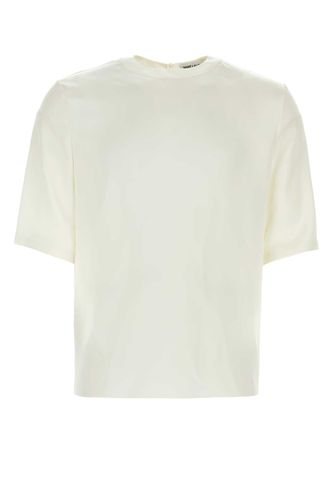 Saint Laurent White Silk T-shirt - Saint Laurent - Modalova