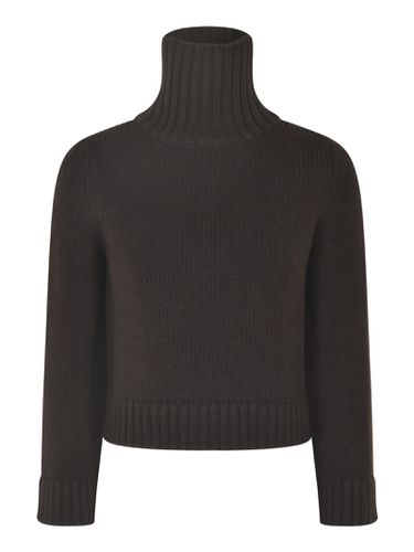 High Turtleneck Cropped Knit Pullover - Base - Modalova