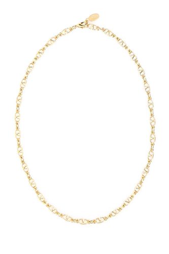 Gold Metal Vlogo Necklace - Valentino Garavani - Modalova