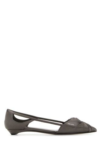 Prada Dark Grey Satin Ballerinas - Prada - Modalova