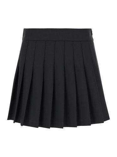 Pleated Mini-skirt In Stretch Wool Woman - Mauro Grifoni - Modalova