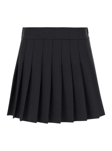 Pleated Mini-skirt In Stretch Wool Woman - Mauro Grifoni - Modalova