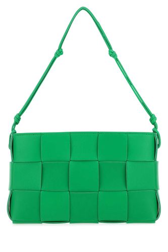Grass Green Nappa Leather Cassette Shoulder Bag - Bottega Veneta - Modalova