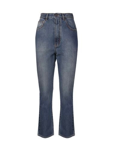 Alaia Cotton Denim Jeans - Alaia - Modalova