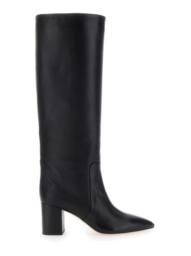 Anja High Boots With Block Heel In Leather Woman - Paris Texas - Modalova
