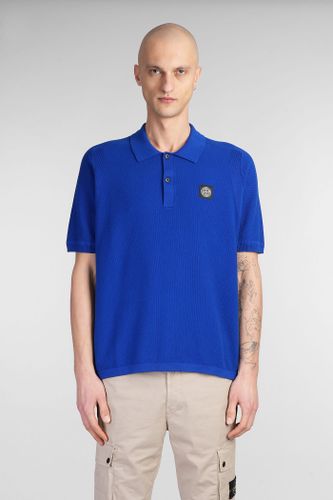 Stone Island Polo In Blue Cotton - Stone Island - Modalova