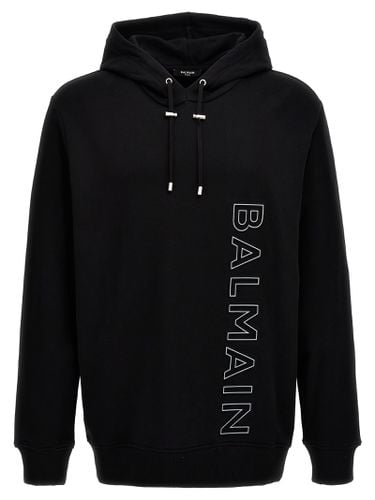 Balmain Reflective Logo Hoodie - Balmain - Modalova