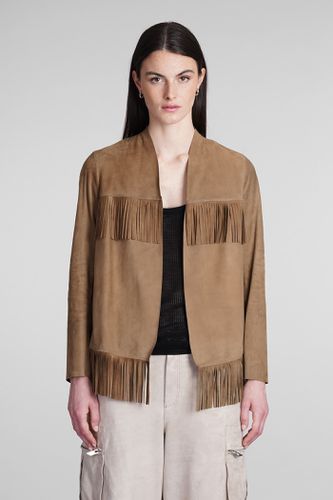 Leather Jacket In Suede - Salvatore Santoro - Modalova