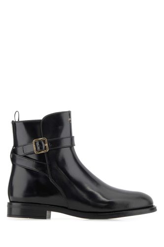 Prada Black Leather Ankle Boots - Prada - Modalova