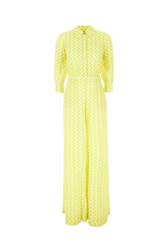 Printed Georgette Jumpsuit - Elisabetta Franchi - Modalova