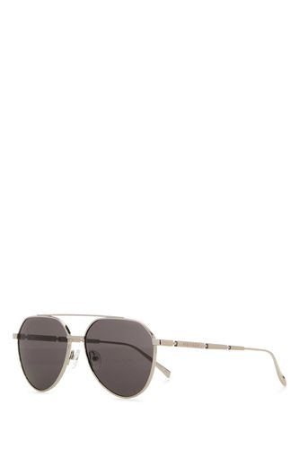 Silver Metal Sunglasses - Alexander McQueen - Modalova