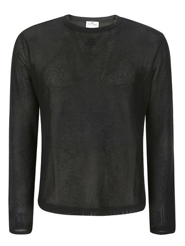 Mesh Long Sleeves T-shirt - Courrèges - Modalova