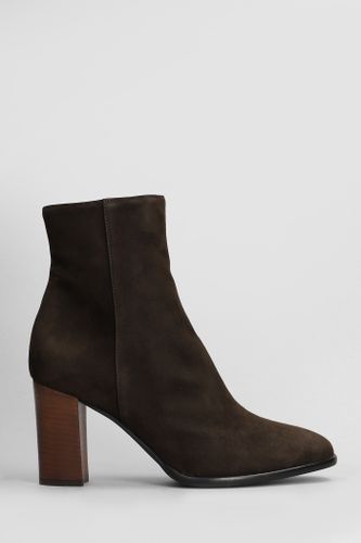 Boras High Heels Ankle Boots In Dark Brown Suede - Roberto Festa - Modalova