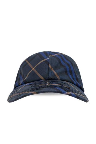 Equestrian Knight Motif Checked Baseball Cap - Burberry - Modalova