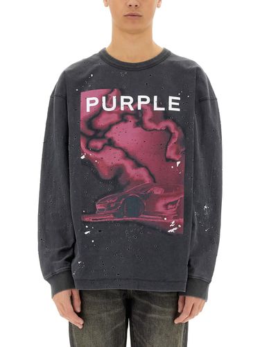 Purple Brand Jersey Sweatshirt - Purple Brand - Modalova