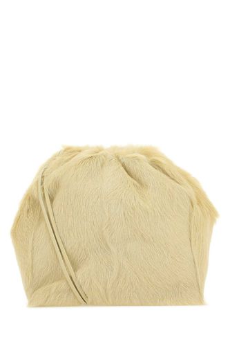 Cream Fur Dumpling Bucket Bag - Jil Sander - Modalova
