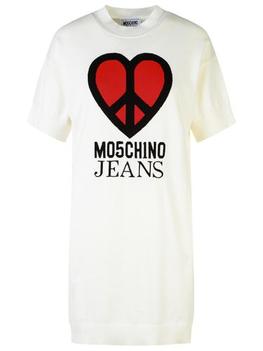 M05CH1N0 Jeans White Cotton Dress - M05CH1N0 Jeans - Modalova