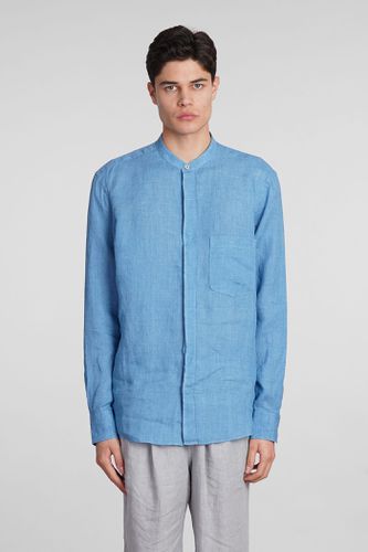 Zegna Shirt In Blue Linen - Zegna - Modalova