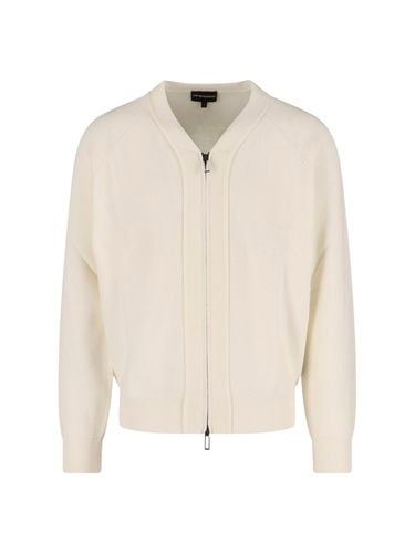 Emporio Armani Knitted Zip Cardigan - Emporio Armani - Modalova