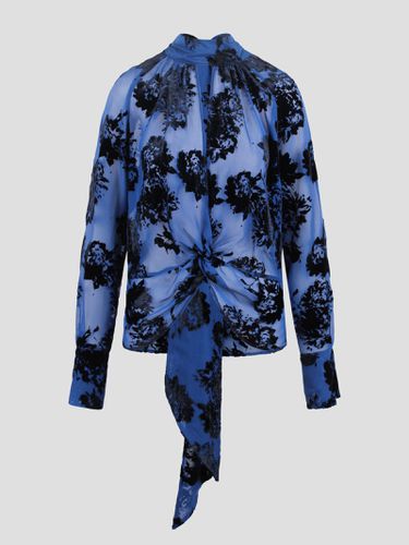 Black Velvet Flower Blouse - Nina Ricci - Modalova