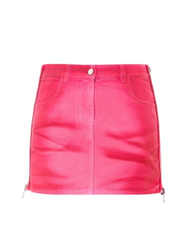 Givenchy Zipped Mini Denim Skirt - Givenchy - Modalova