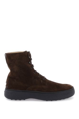 W. g. Suede Lace-up Ankle Boots - Tod's - Modalova