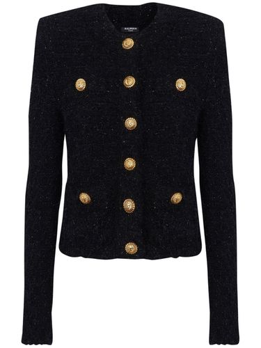 Balmain Buttoned Maze Tweed Jacket - Balmain - Modalova