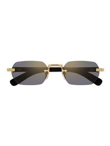 Rectangular Rimless Sunglasses - Cartier Eyewear - Modalova