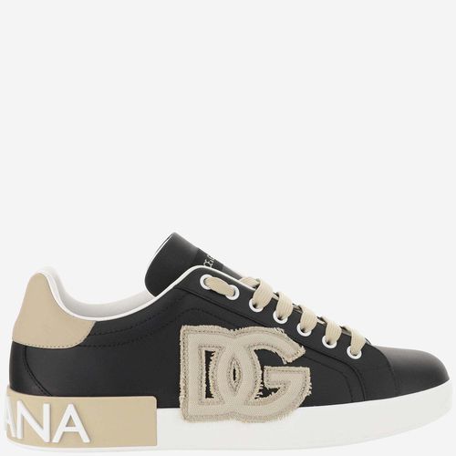 Portofino Calf Leather Sneaker - Dolce & Gabbana - Modalova