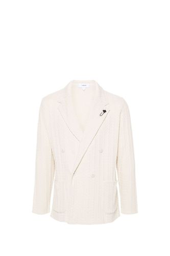 Double-breasted Knitted Blazer - Lardini - Modalova