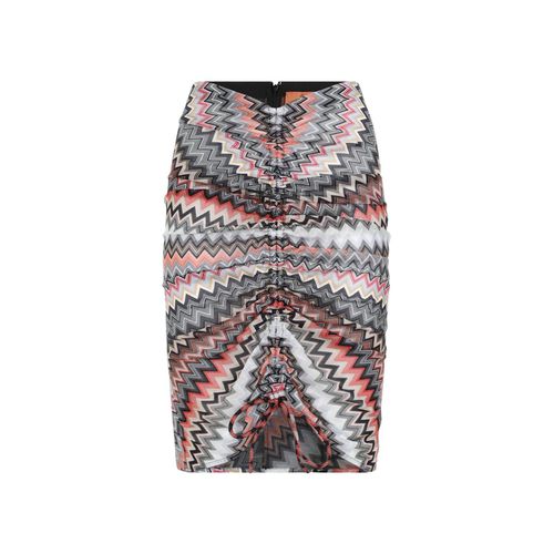 Zigzag Printed Ruched-detail Midi Skirt - Missoni - Modalova