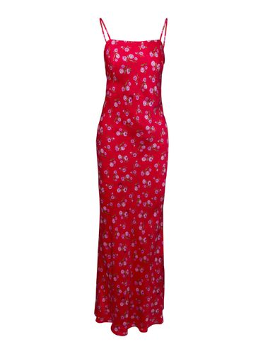 Maxi Dress With All-over Floral Print In Viscose Woman - Rotate by Birger Christensen - Modalova