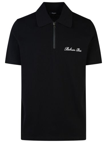 Signature Cotton Polo Shirt - Balmain - Modalova