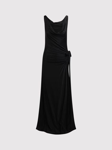 Rabanne Long Dress With Draping - Paco Rabanne - Modalova