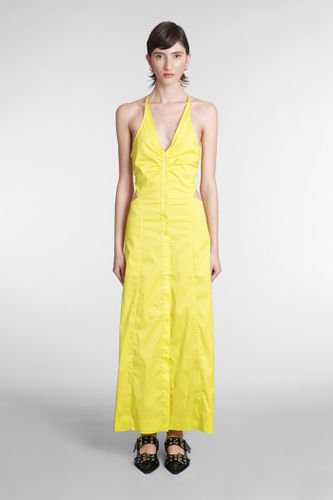 Ganni Dress In Yellow Cotton - Ganni - Modalova
