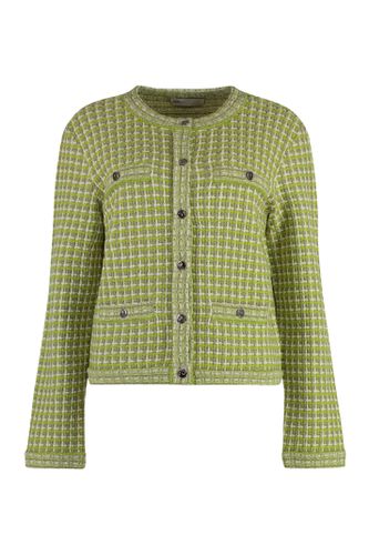 Kendra Jacquard Knit Cardigan - Tory Burch - Modalova