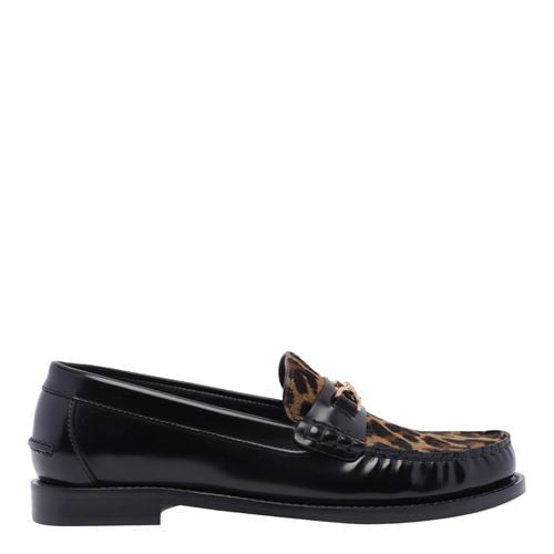 Versace Leopard Medusa 95 Loafers - Versace - Modalova