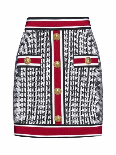 Balmain Monogram Knit Short Skirt - Balmain - Modalova